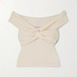 Reformation Ezlynn knit top in cream